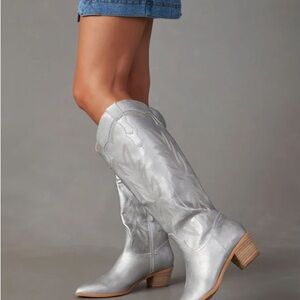 Silver Women's Cowboy Boots